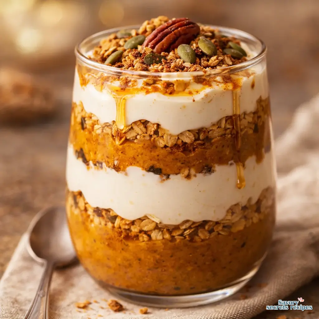 pumpkin pie greek yogurt parfait final presentation
