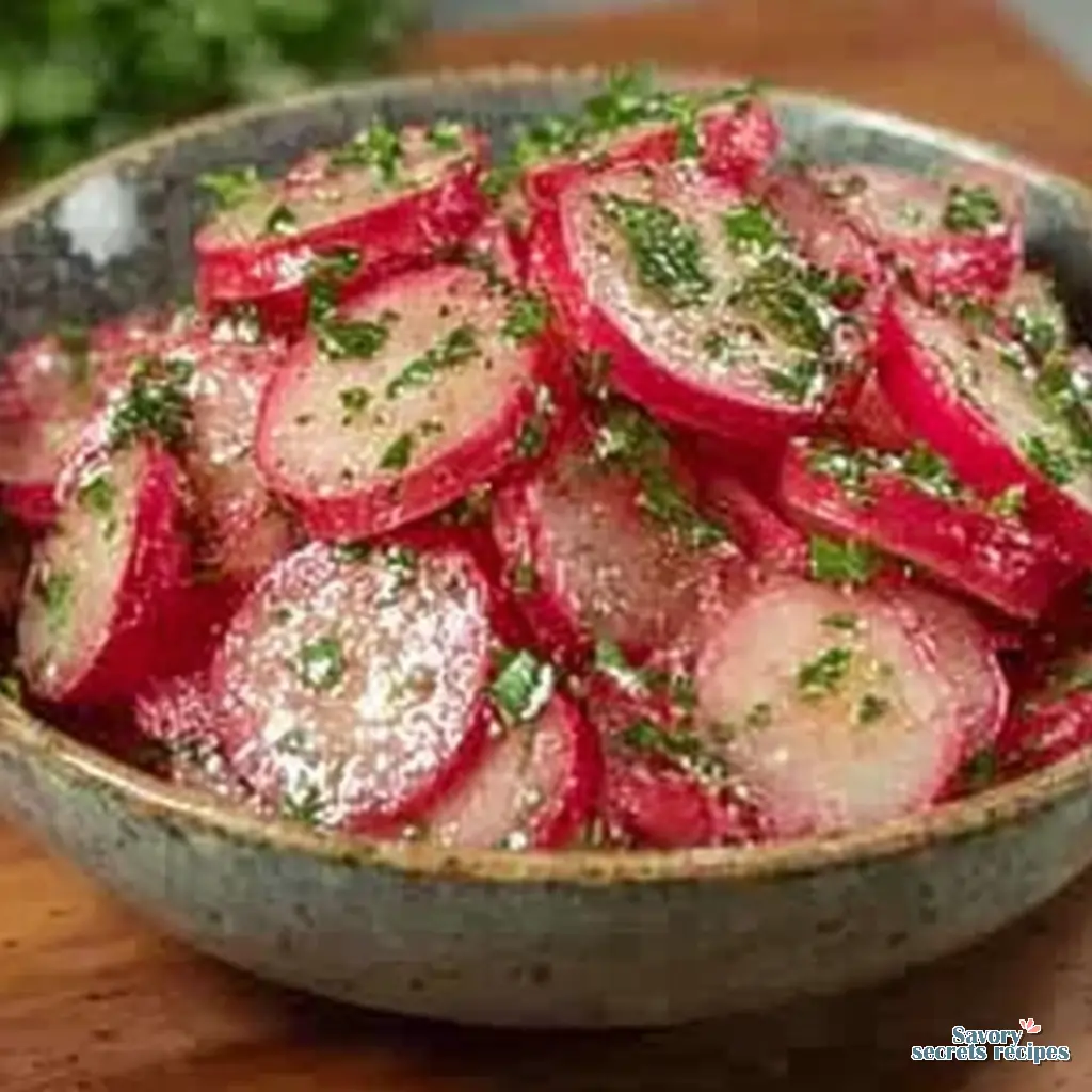 quick radish recipe close up
