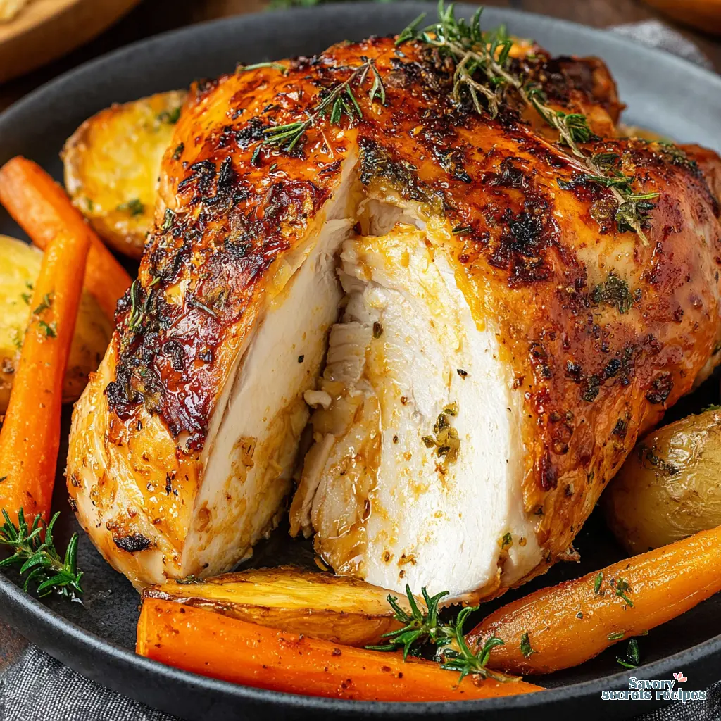 roast chicken with vegetables - variation 4