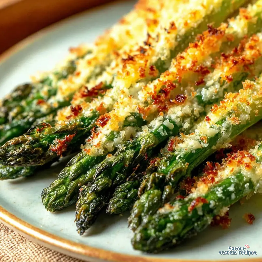 roasted asparagus recipe close up