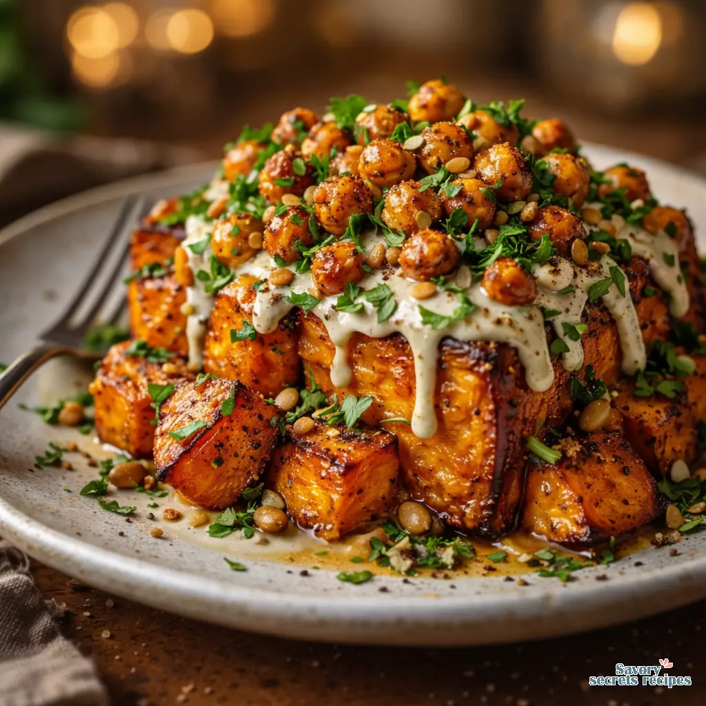 roasted sweet potato dinner final presentation