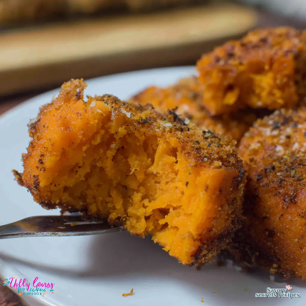 savory air fryer sweet potato bites final presentation