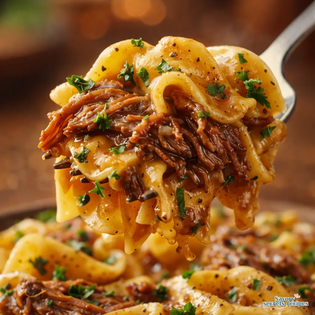 Simple Comforting Egg Noodle and Gravy Bowl You Love