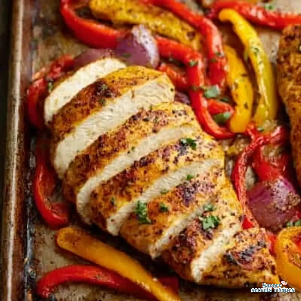 sheet pan chicken close up