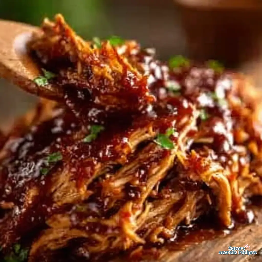 slow cooked bbq chicken final presentation