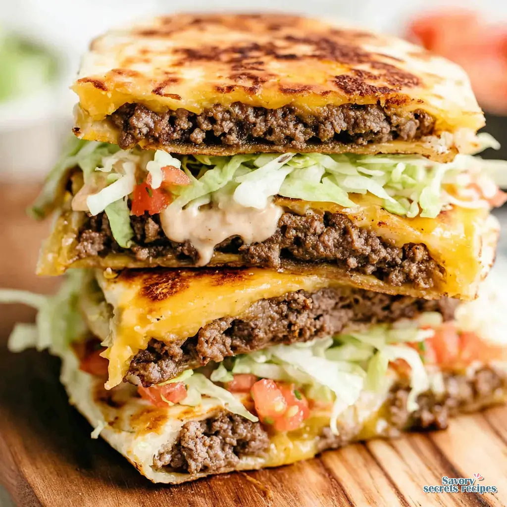 smash burger tacos air fryer - variation 4