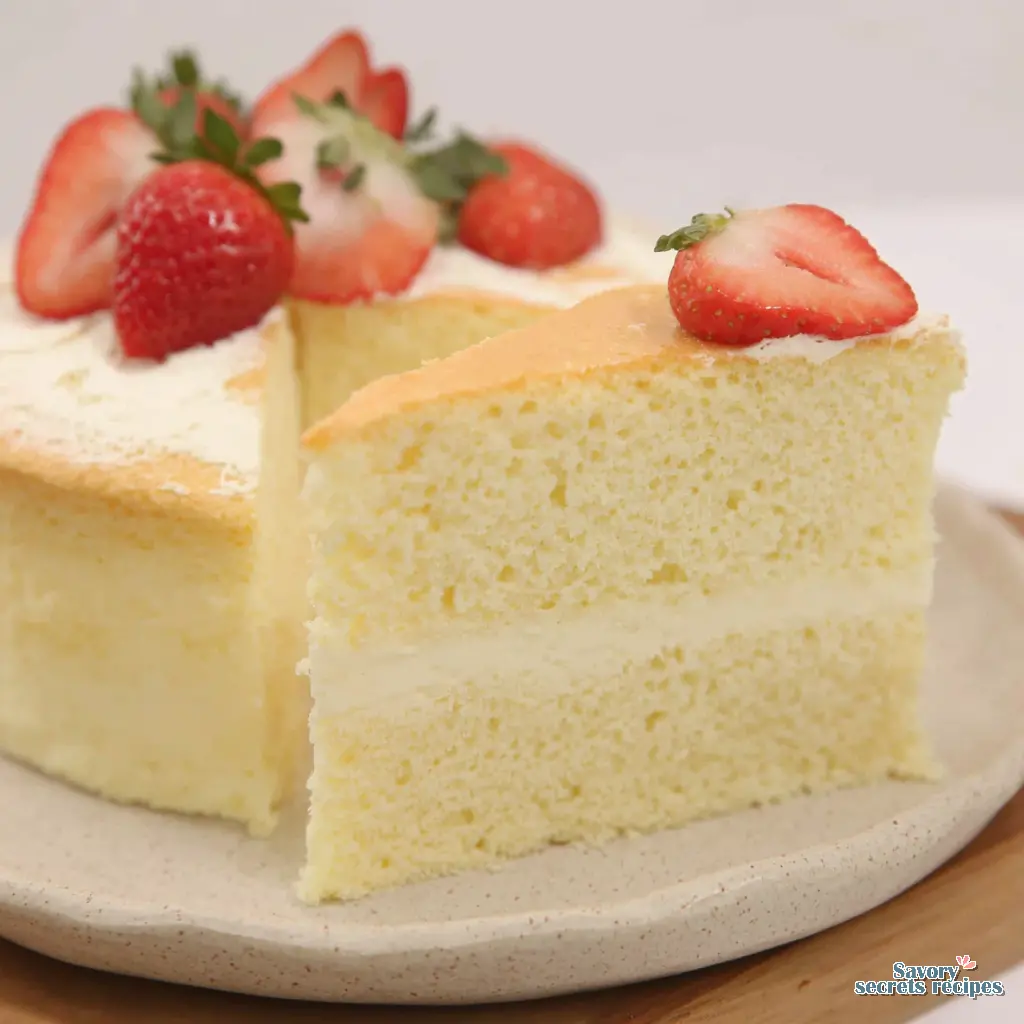 soft vanilla sponge cake final presentation