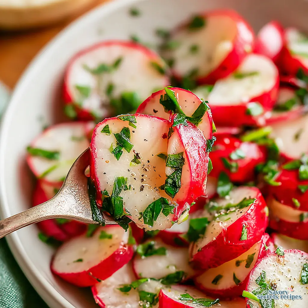 spring radish salad final presentation