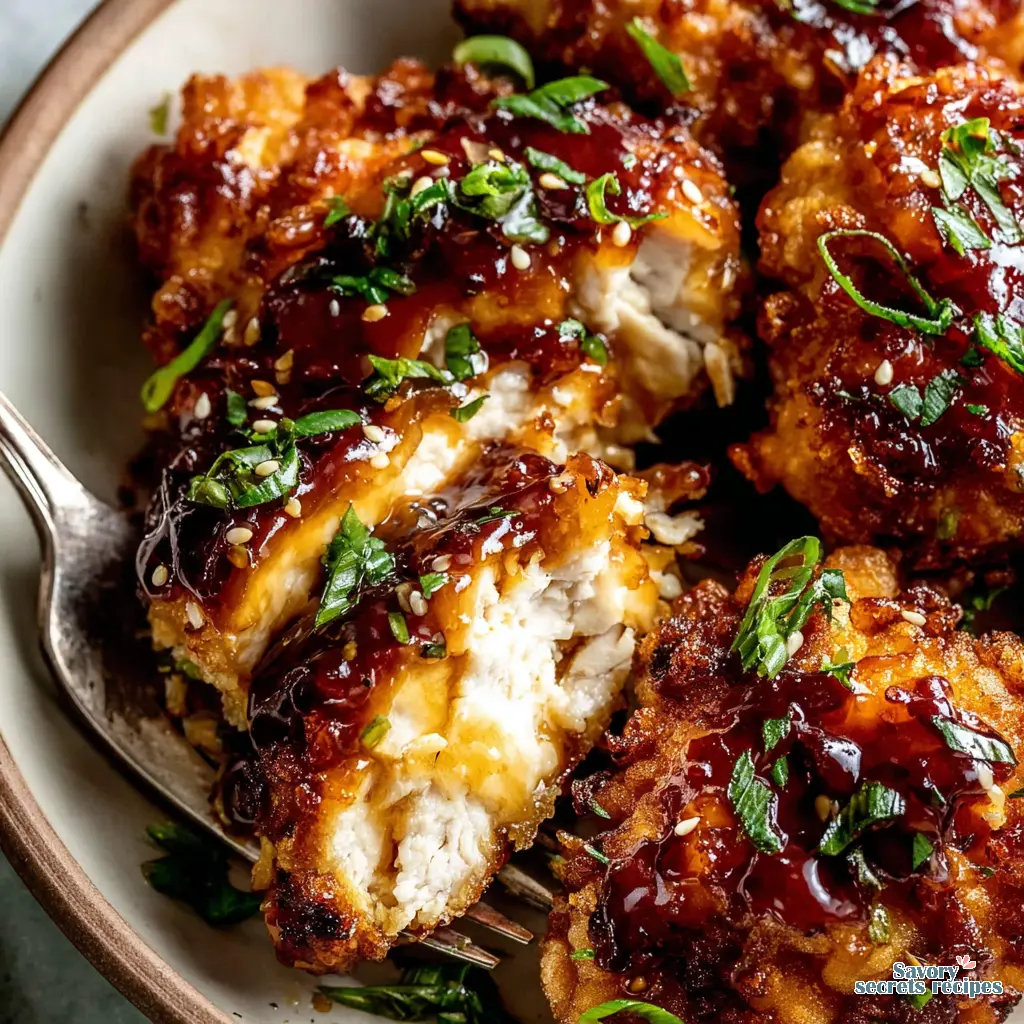 sticky honey chicken final presentation