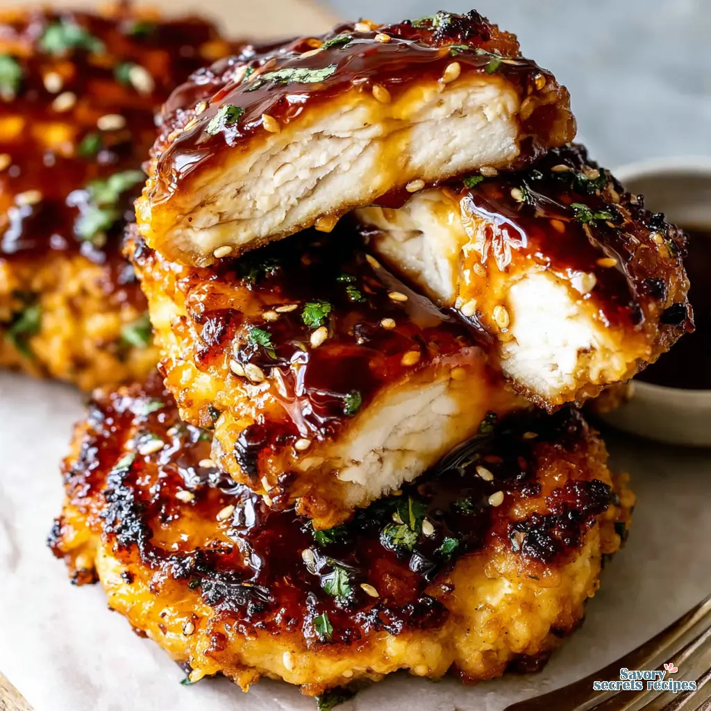 sticky honey chicken - variation 4