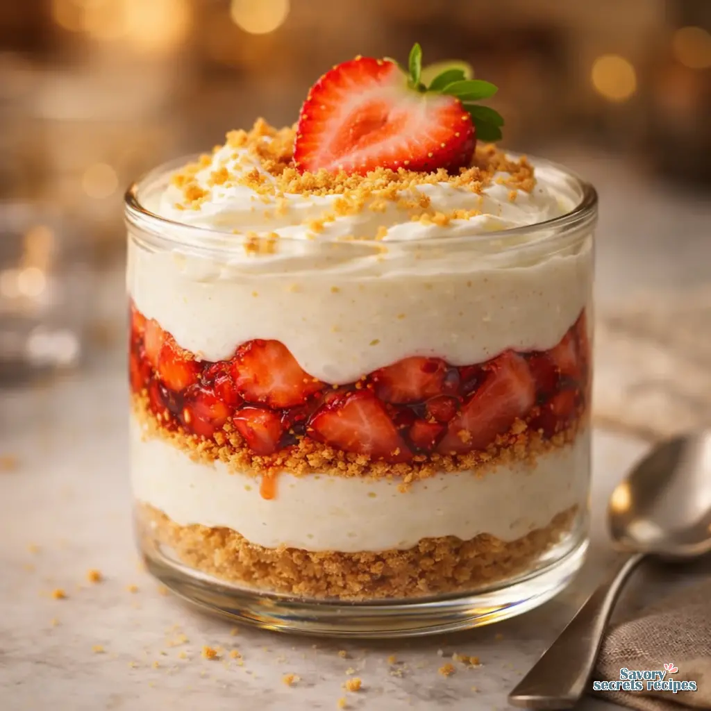 strawberry cheesecake greek yogurt parfait final presentation