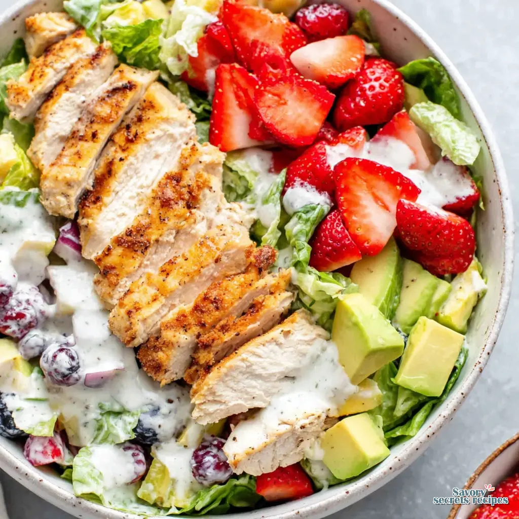 strawberry chicken cobb salad recipe - variation 4