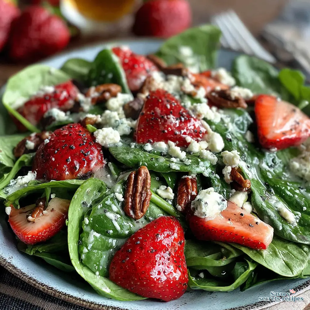 strawberry spinach salad final presentation