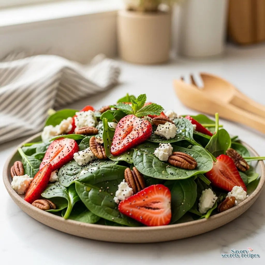 strawberry spinach salad for a crowd final presentation
