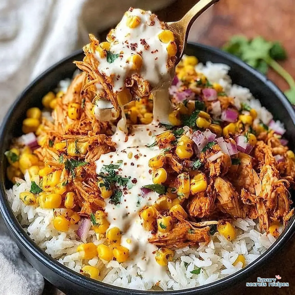 street corn chicken bowl easy - variation 4