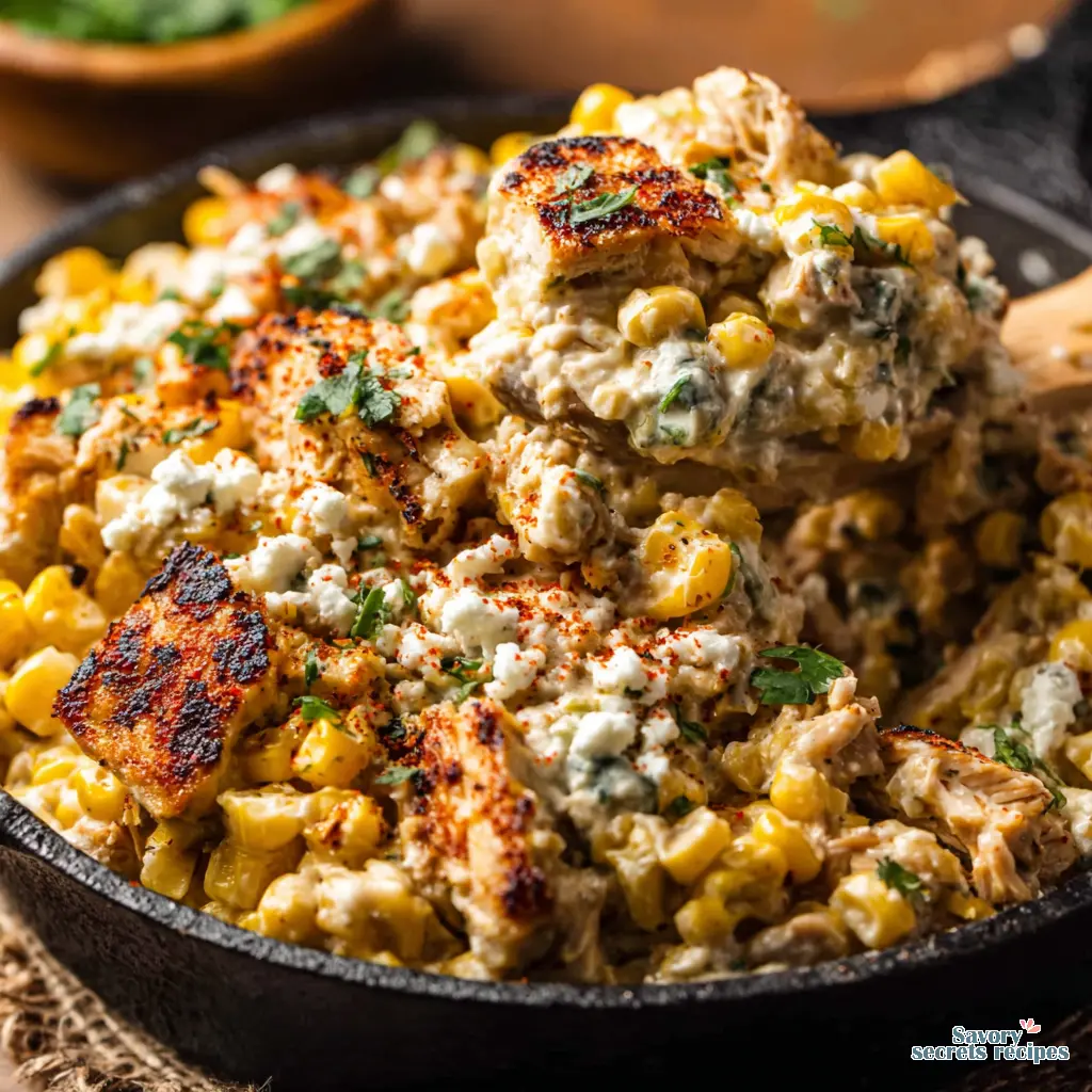 Street Corn Chicken Salad Dip - variation 4