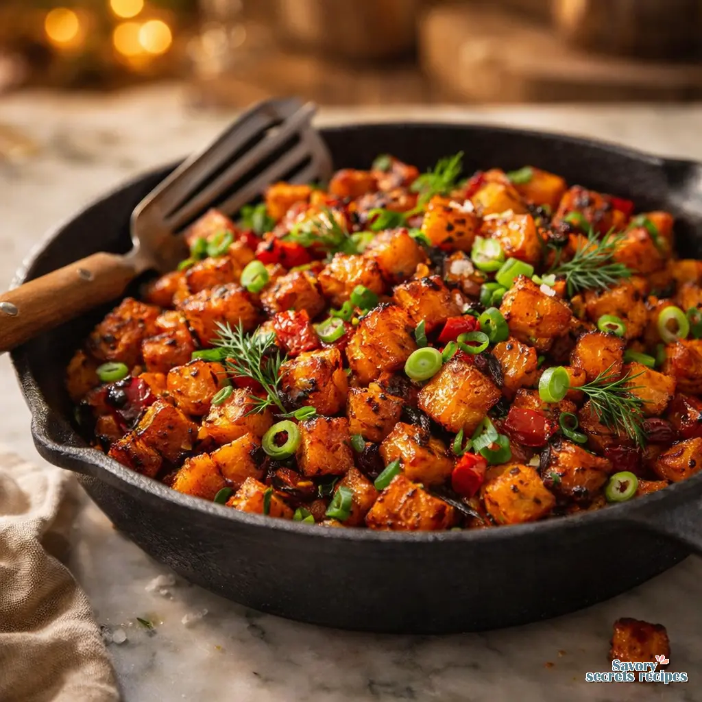 sweet potato hash air fryer final presentation