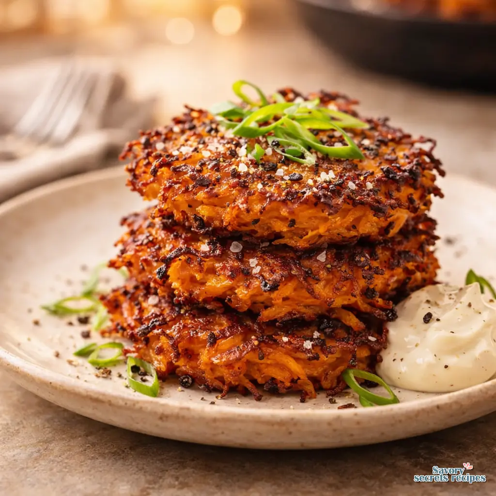 sweet potato hash brown patties final presentation
