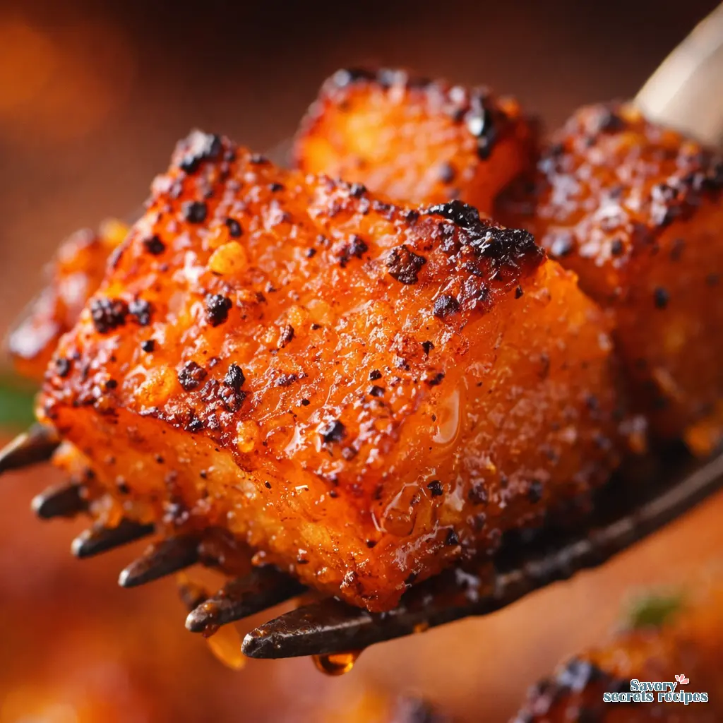 sweet potato hash oven close up
