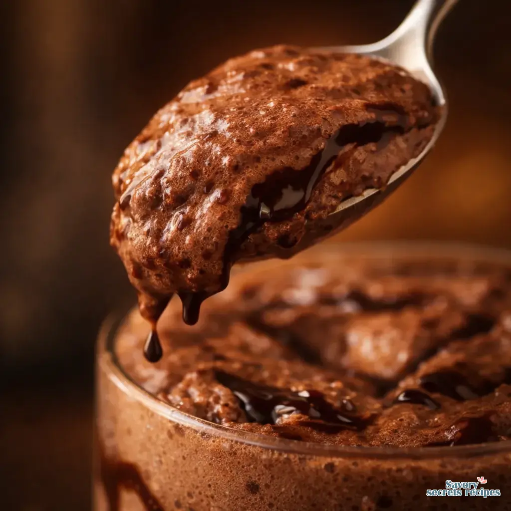 thick chocolate shake close up