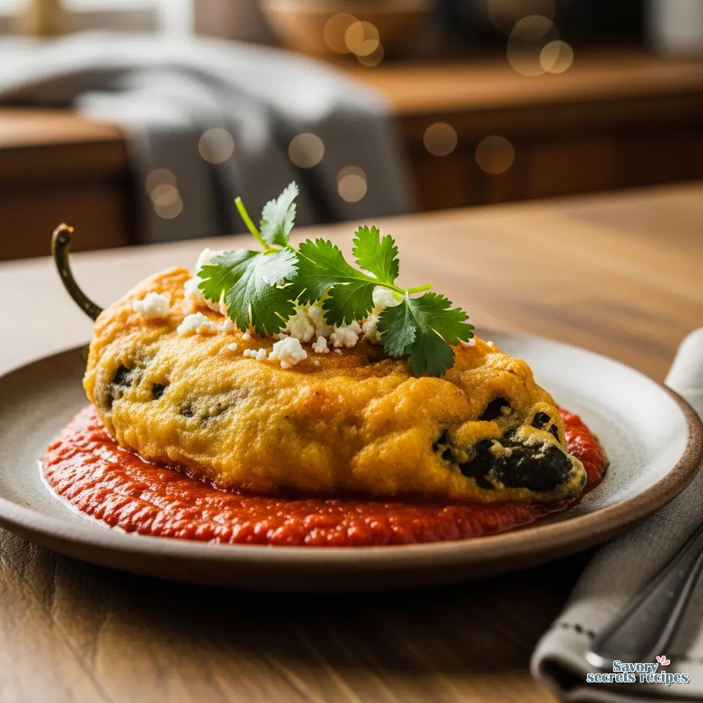 traditional chili relleno recipe final presentation