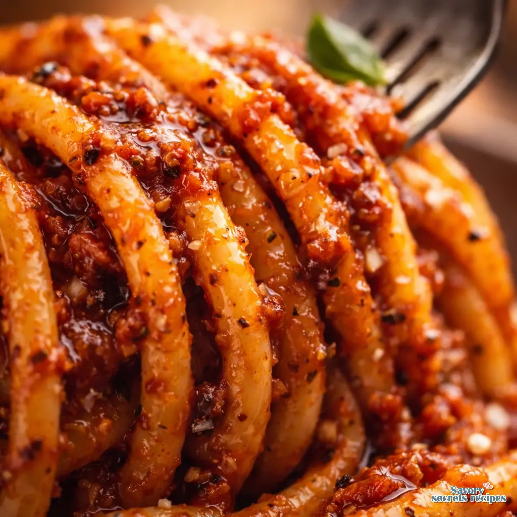 traditional italian pasta close up
