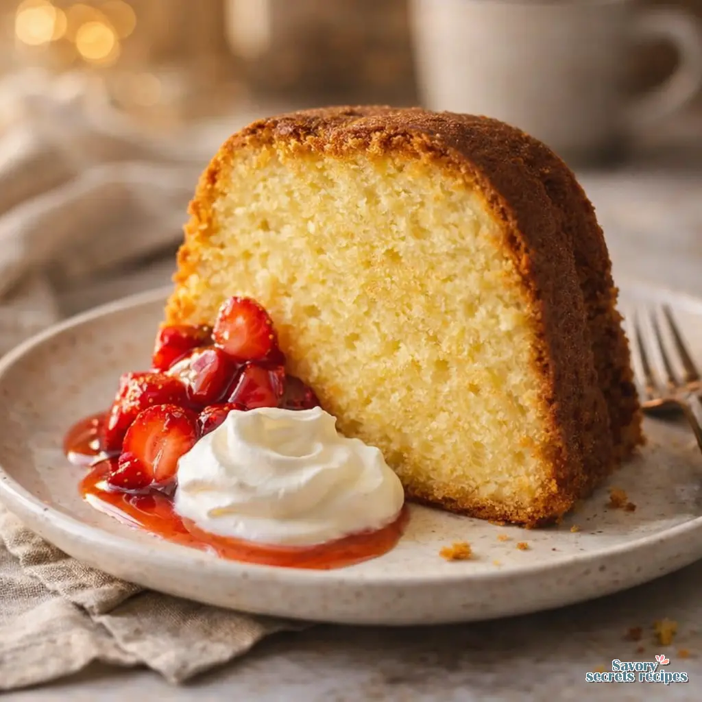 traditional southern pound cake recipe final presentation