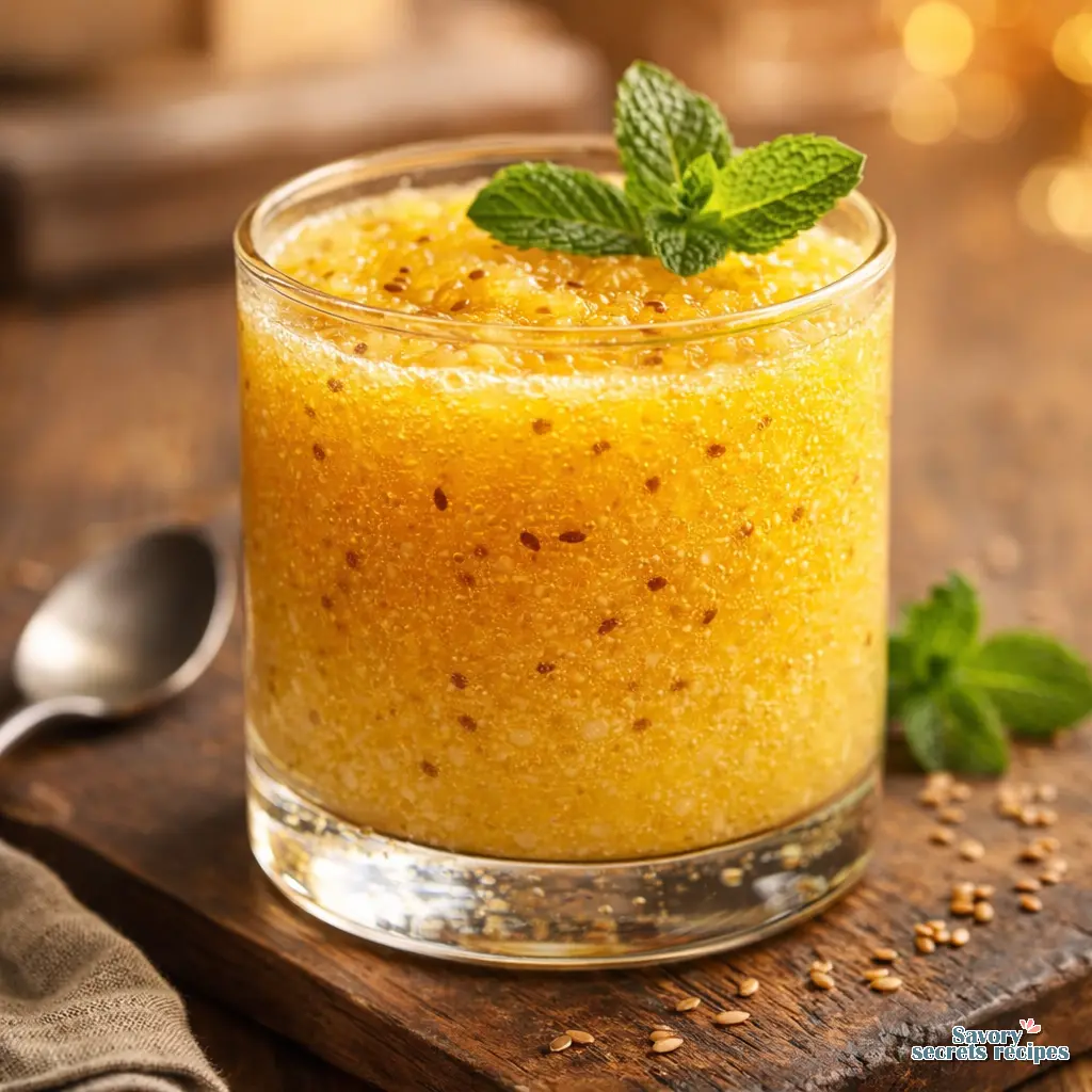 tropical mango pineapple smoothie final presentation