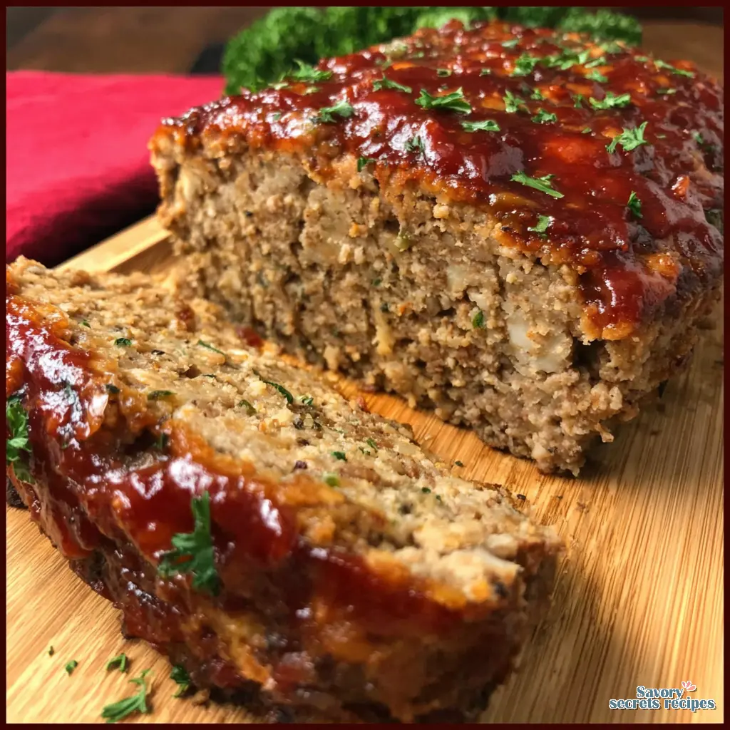 ultra juicy meatloaf recipe close up