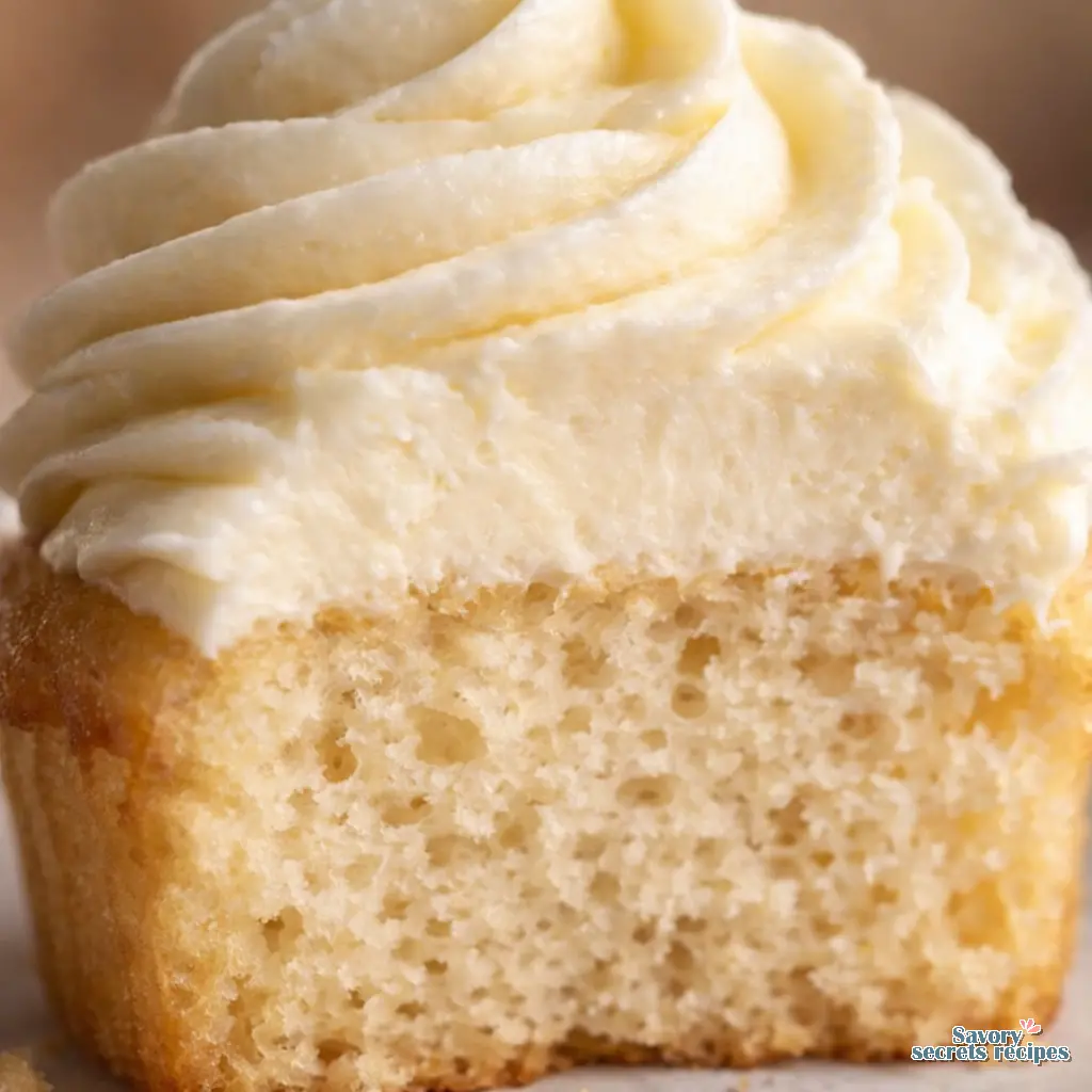 vanilla cupcakes vegan close up