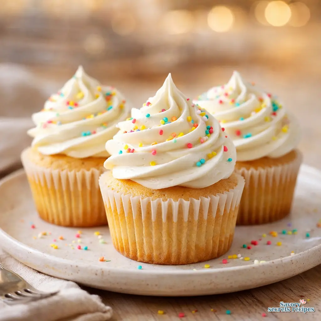 vanilla cupcakes with oil final presentation