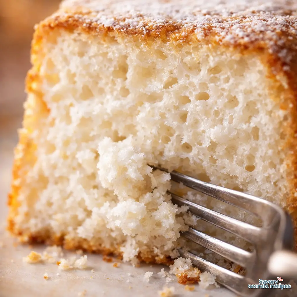 vegan angel food cake recipe close up