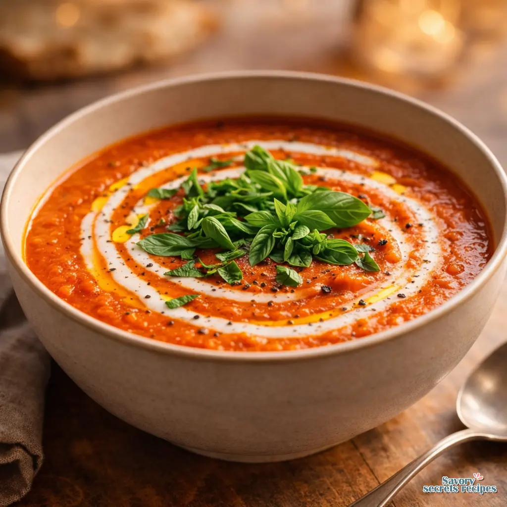 vegan creamy tomato soup coconut milk final presentation