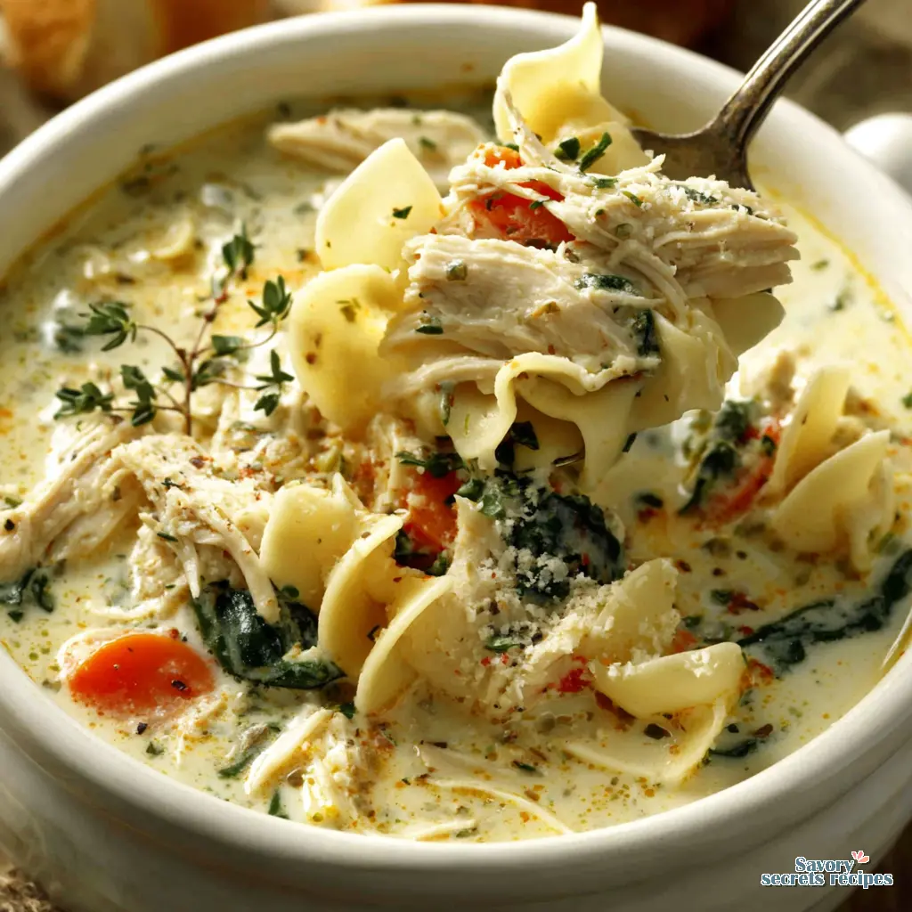 white lasagna soup with chicken - variation 4