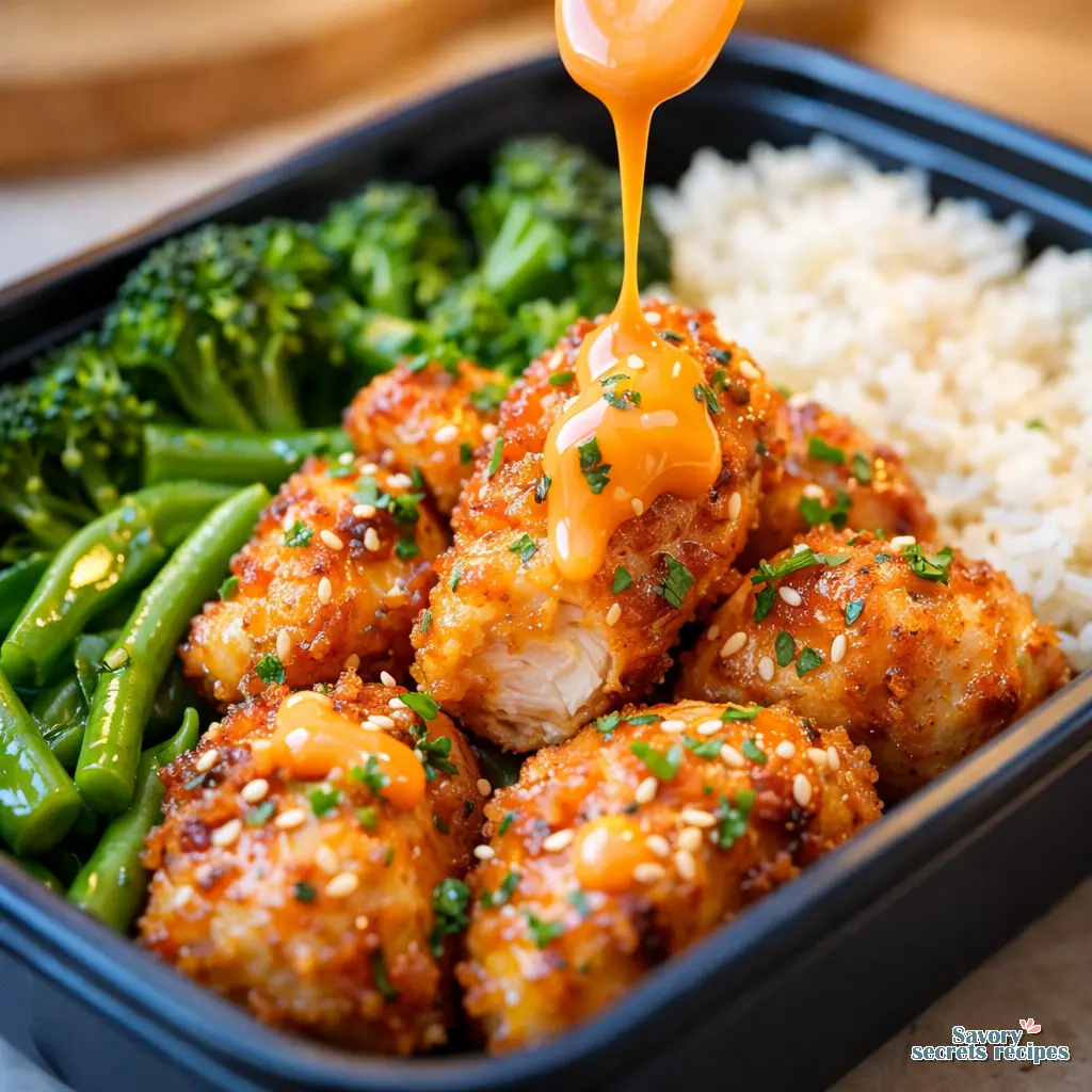 air fryer bang bang chicken meal prep 351669354