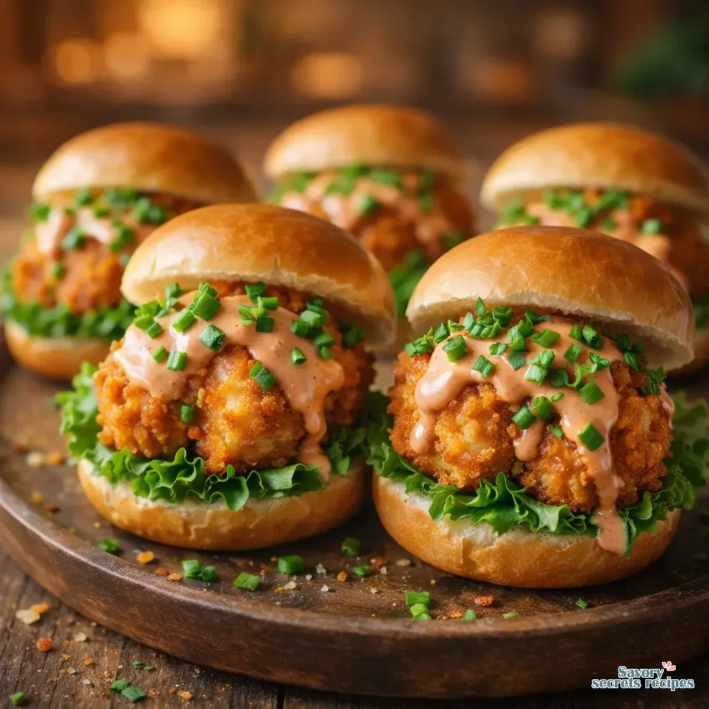 air fryer bang bang chicken sliders final presentation
