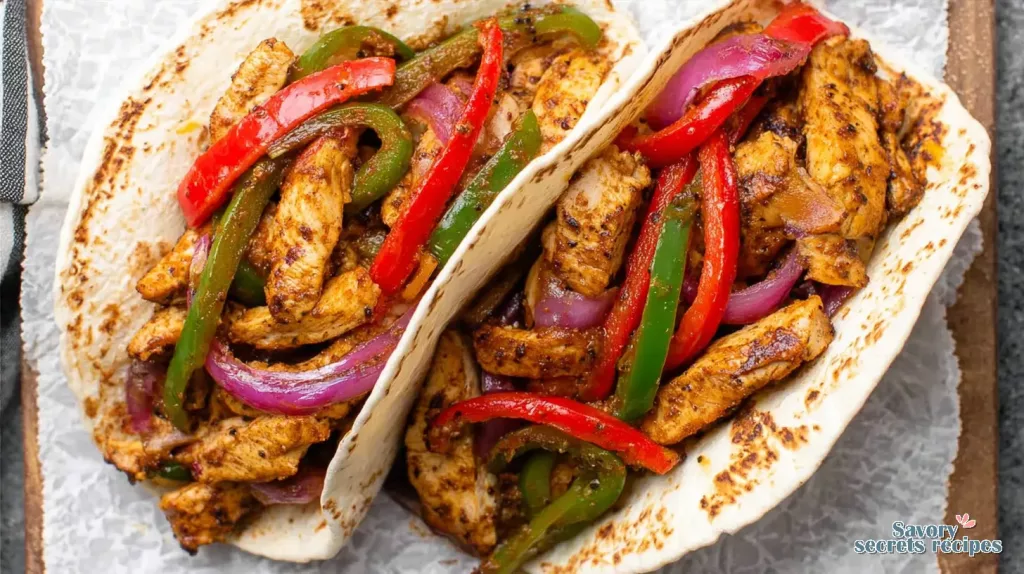 air fryer chicken fajita wraps 232979153