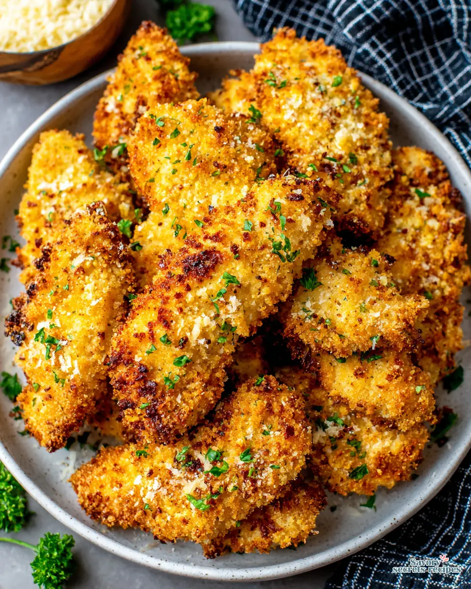 Air Fryer Chicken Tender close up