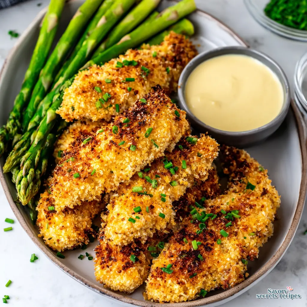 Air Fryer Chicken Tender final presentation