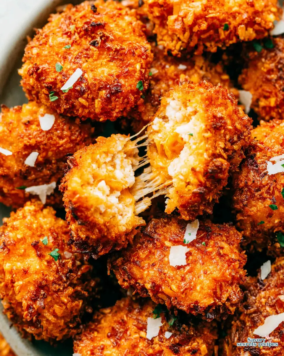Air Fryer Crispy Chicken Bites close up