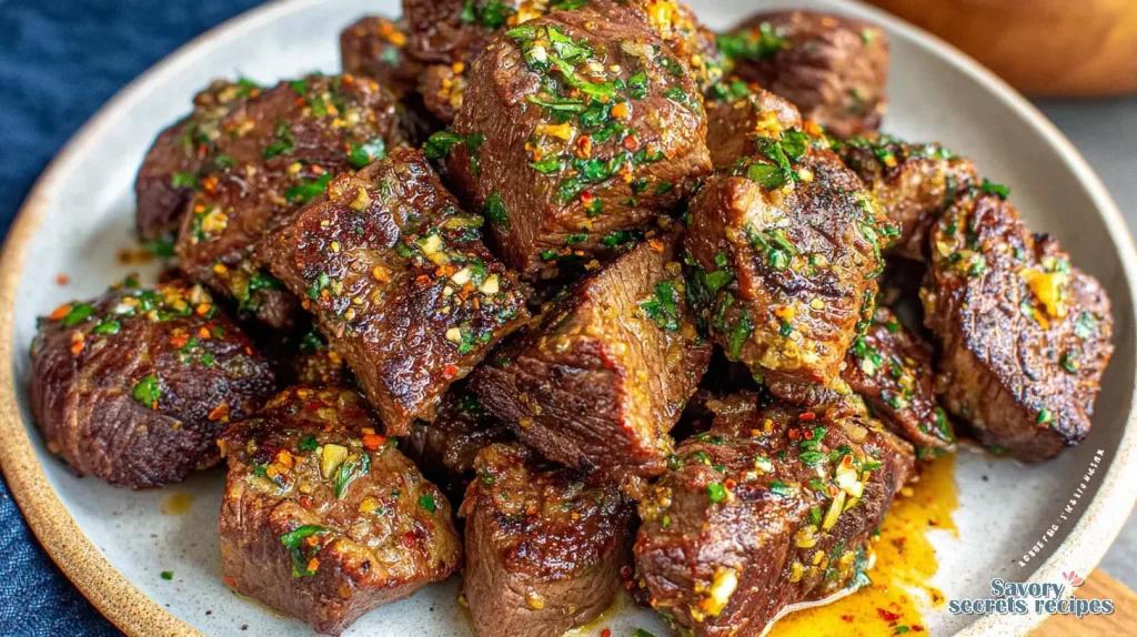 air fryer garlic steak bites 816747472