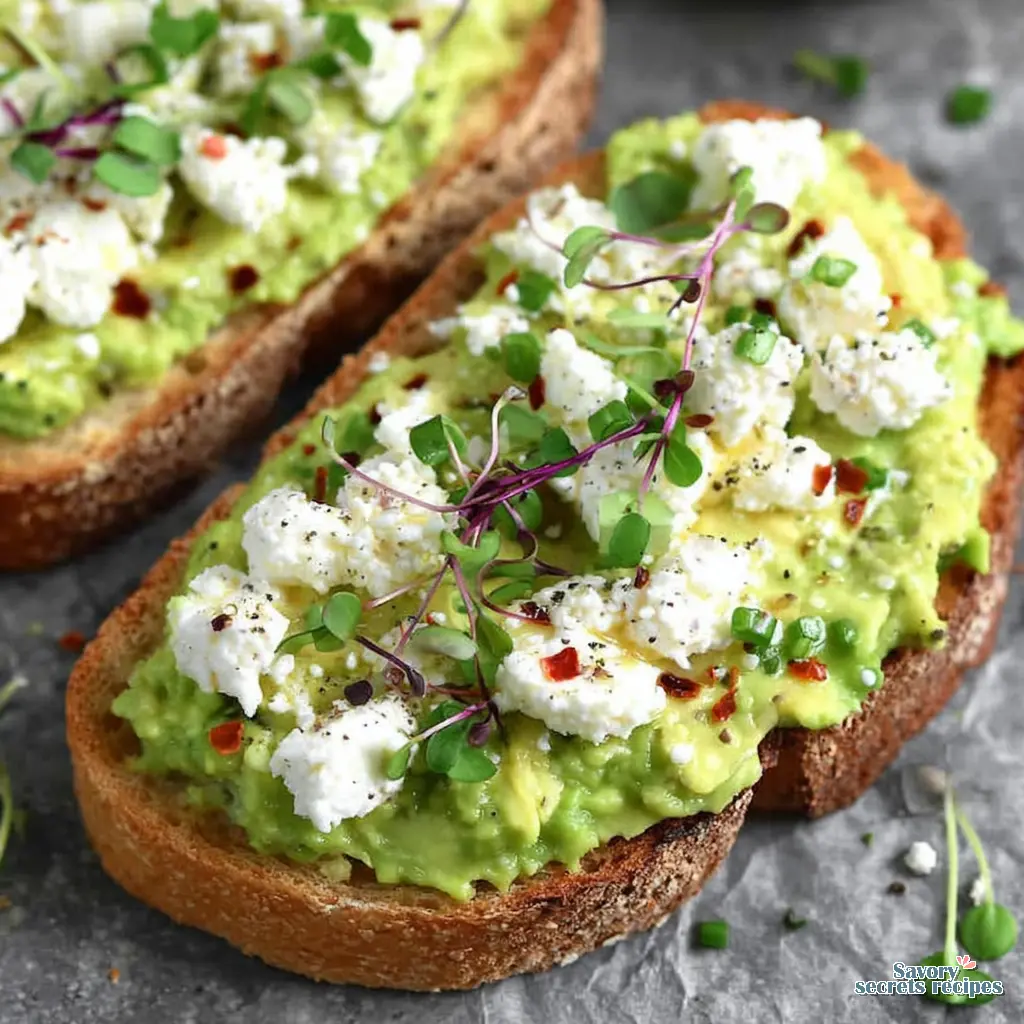 Avocado Cottage Cheese Toast