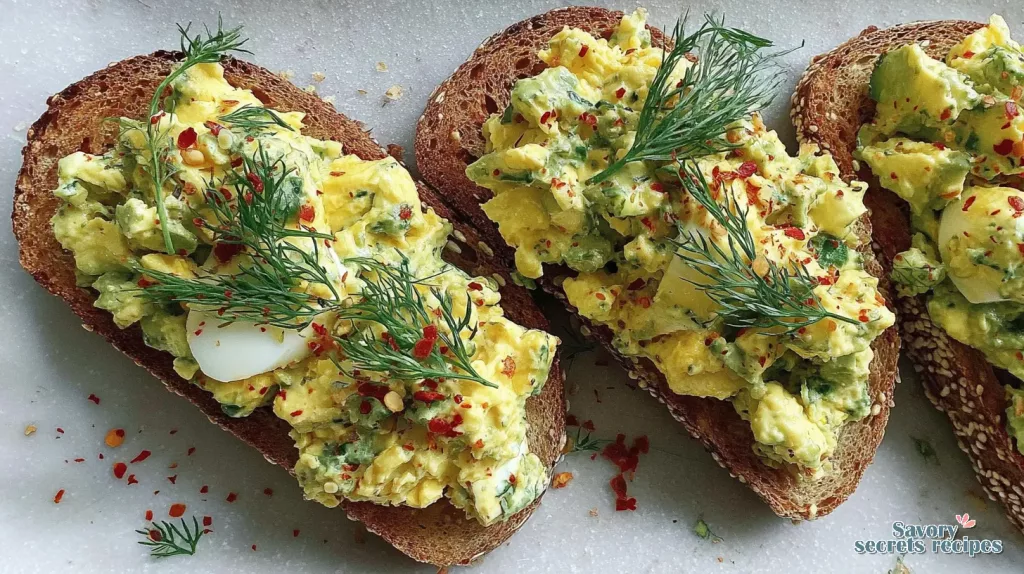 avocado egg salad toast 787587939