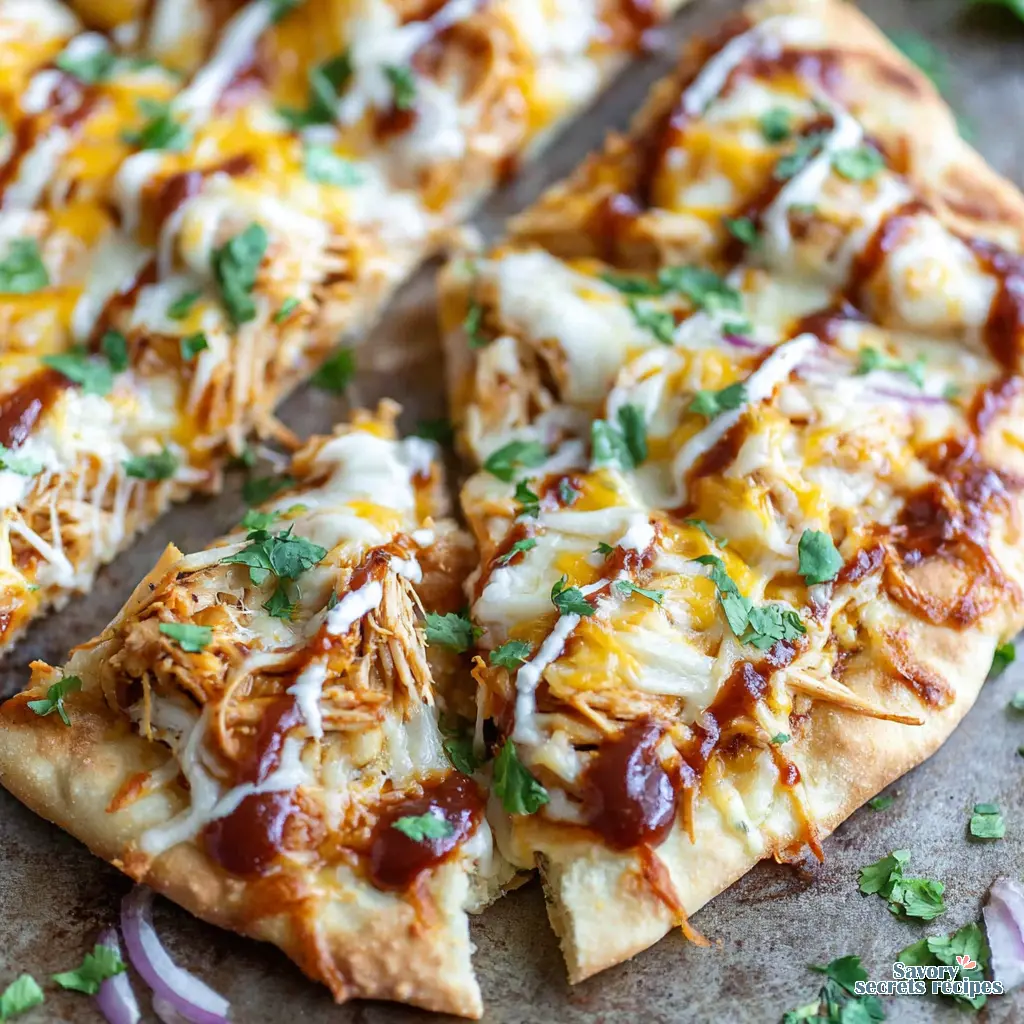 BBQ Ranch Chicken Flatbread The Ultimate 15 Minute Method