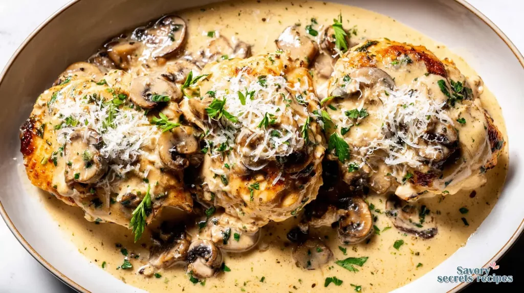 best creamy garlic mushroom chicken recipe 311257761