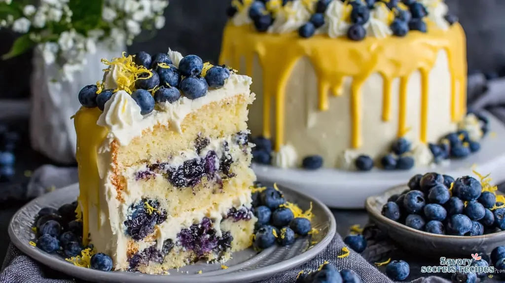 blueberry lemon drip cake 847079269