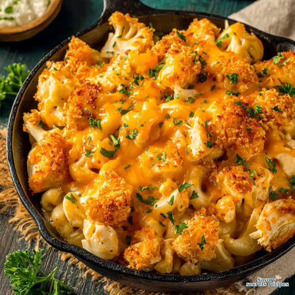 Buffalo Chicken Mac Bowl close up
