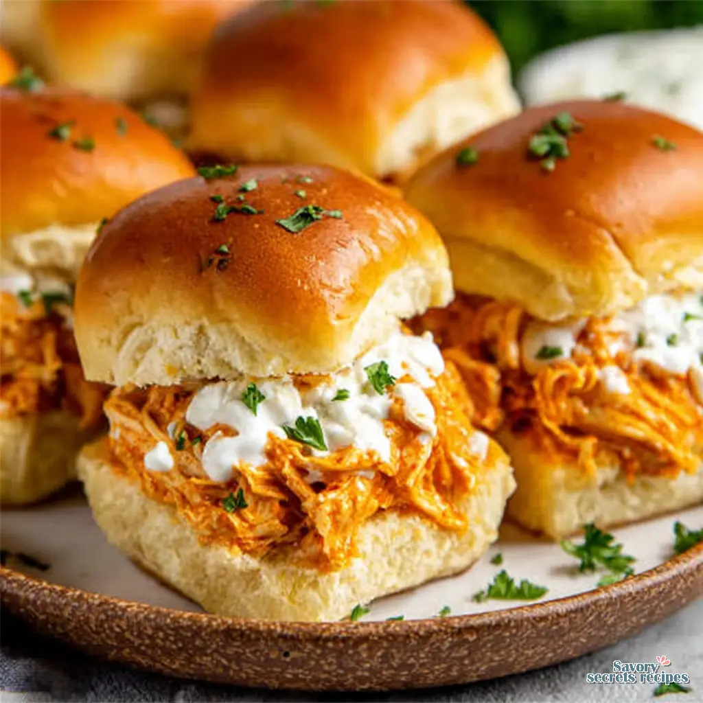 buffalo ranch chicken sliders final presentation