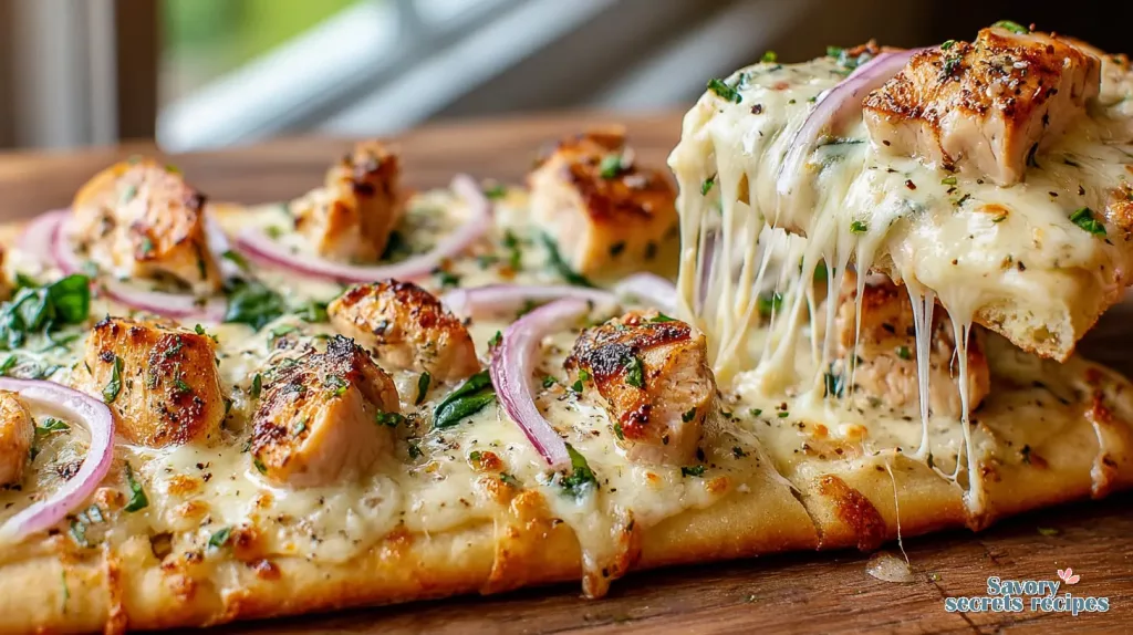 chicken alfredo flatbread 12435008