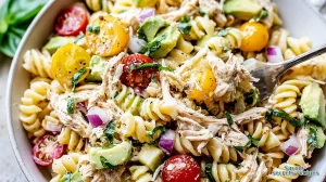 chicken avocado pasta salad 293219148
